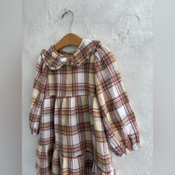 Zara plaid collared dress size 4-5Y - Picture 7 of 10